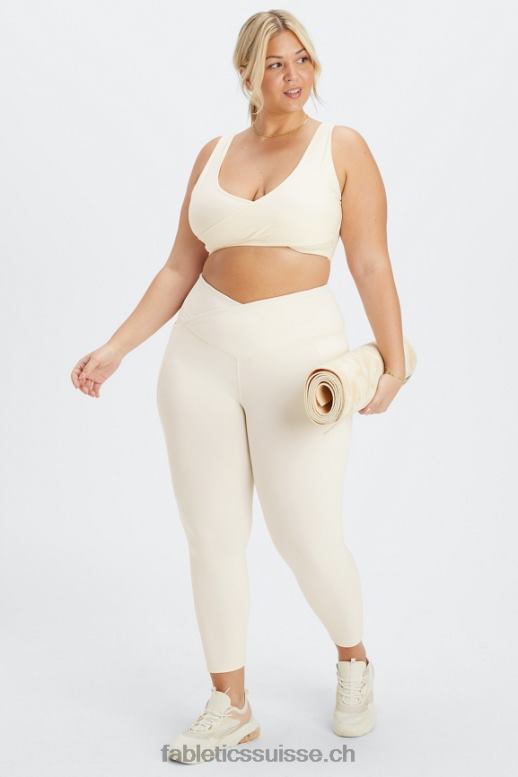 femmes soutien-gorge de sport croisé à faible impact B0B6R1517 aigrette Fabletics