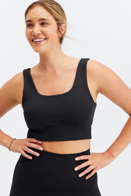 femmes soutien-gorge de sport d'automne à faible impact B0B6R1597 noir Fabletics