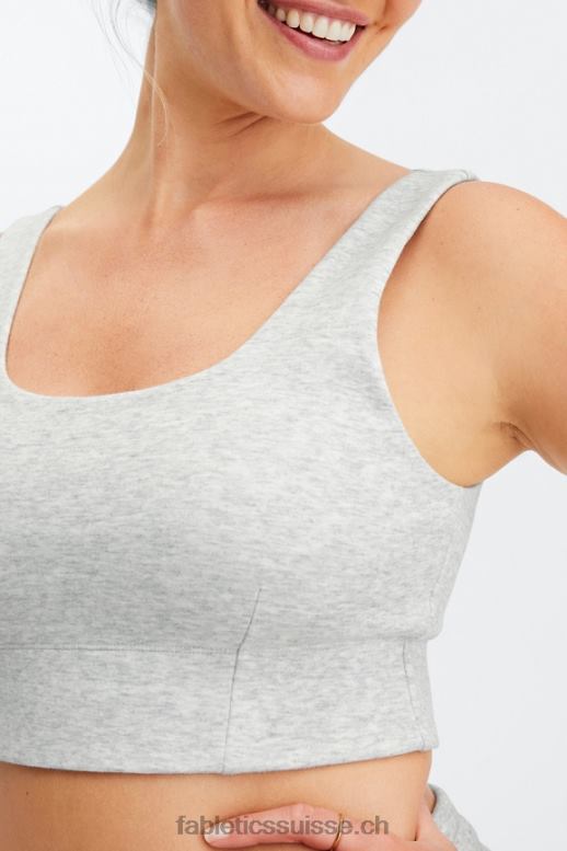 femmes soutien-gorge de sport d\'automne à faible impact B0B6R1599 gris clair chiné Fabletics