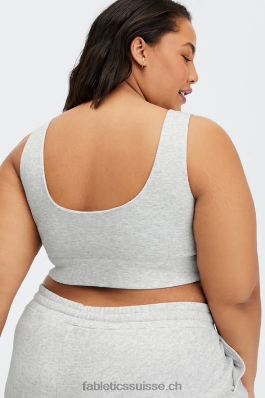 femmes soutien-gorge de sport d\'automne à faible impact B0B6R1600 gris clair chiné Fabletics