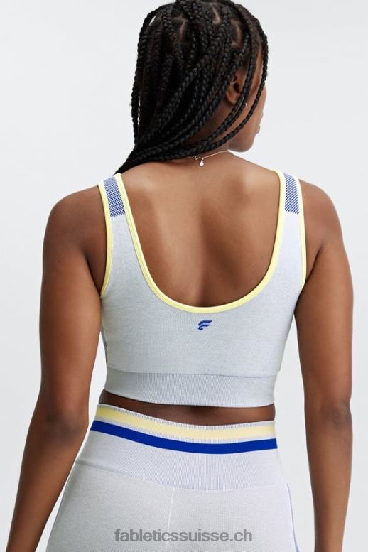femmes soutien-gorge de sport à empiècement sans couture inspire B0B6R1632 gris chiné doux multi Fabletics