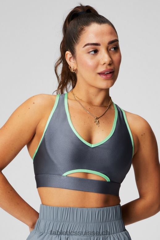 femmes soutien-gorge de sport à faible impact B0B6R1489 éclat nuage d\'orage/chaux sucrée Fabletics