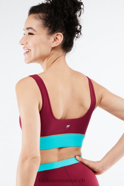 femmes soutien-gorge de sport à faible impact fiona B0B6R1651 brique/multiple Fabletics