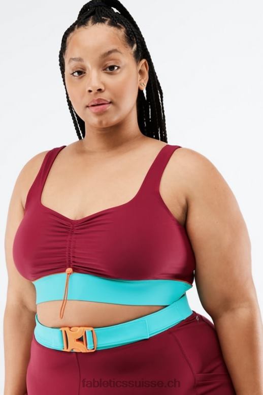 femmes soutien-gorge de sport à faible impact fiona B0B6R1652 brique/multiple Fabletics