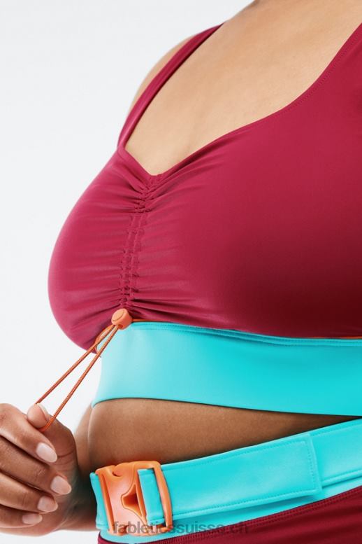 femmes soutien-gorge de sport à faible impact fiona B0B6R1652 brique/multiple Fabletics