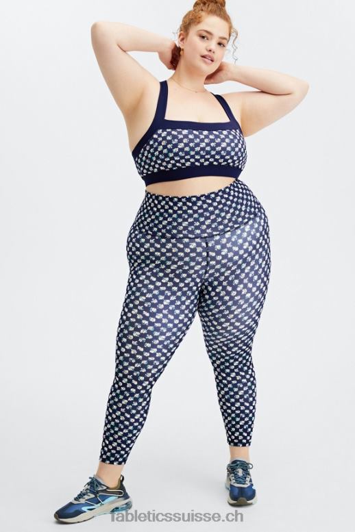 femmes soutien-gorge de sport à faible impact greta B0B6R1627 daisy field check/deep navy Fabletics
