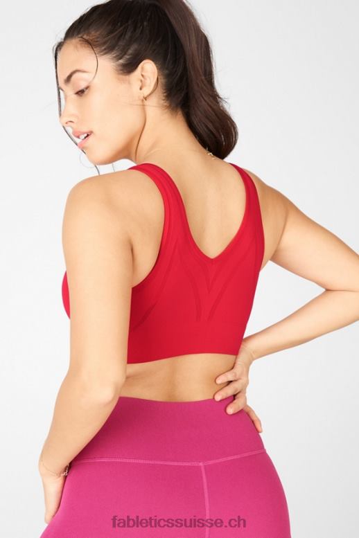 femmes soutien-gorge de sport à faible impact katrina B0B6R1660 pomme rouge Fabletics