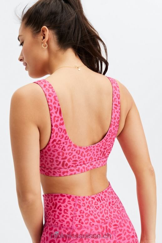 femmes soutien-gorge de sport à faible impact lola B0B6R1618 baiser de léopard Fabletics