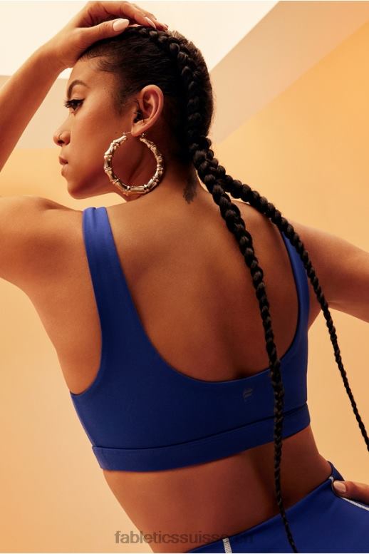 femmes soutien-gorge de sport à faible impact lola B0B6R1619 bleu classique Fabletics