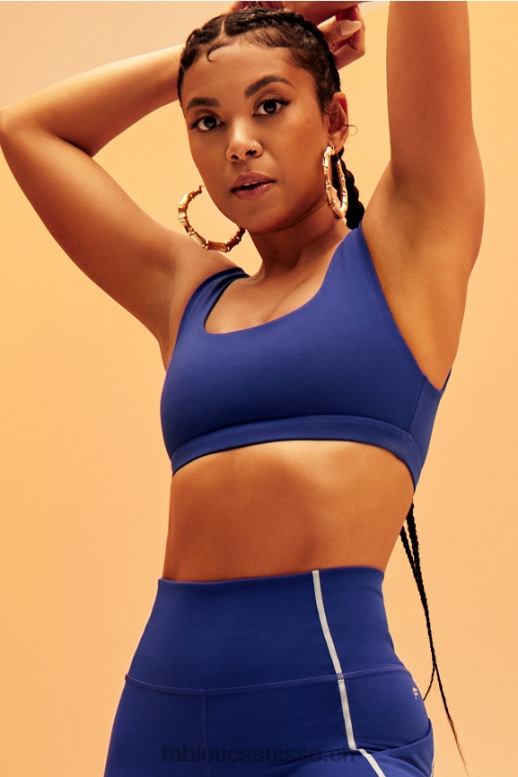 femmes soutien-gorge de sport à faible impact lola B0B6R1619 bleu classique Fabletics