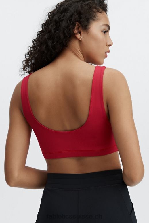 femmes soutien-gorge de sport à faible impact lola B0B6R1621 rouge de rio Fabletics
