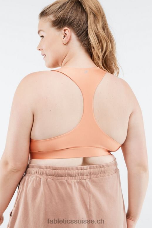 femmes soutien-gorge de sport à faible impact yesi shine B0B6R1642 éclat d\'abricot frais Fabletics