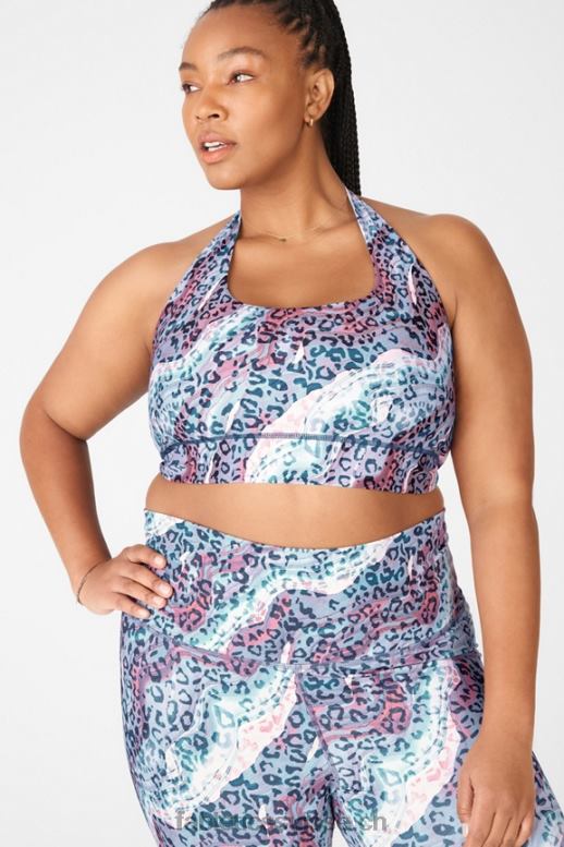 femmes soutien-gorge de sport réversible à dos nu harlow B0B6R1668 dunes/bleu lunaire Fabletics