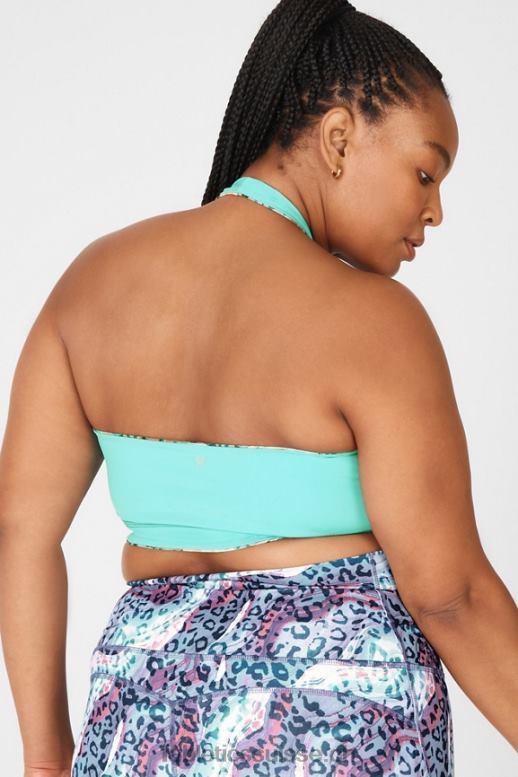 femmes soutien-gorge de sport réversible à dos nu harlow B0B6R1668 dunes/bleu lunaire Fabletics