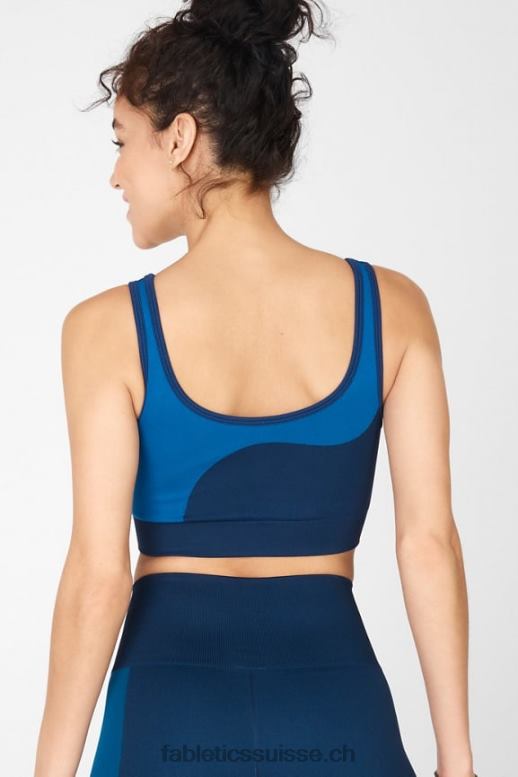 femmes soutien-gorge de sport réversible à faible impact ensoleillé B0B6R1663 minuit marine/éclaboussures Fabletics