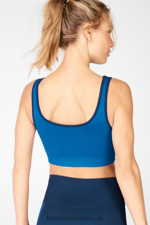 femmes soutien-gorge de sport réversible à faible impact ensoleillé B0B6R1663 minuit marine/éclaboussures Fabletics