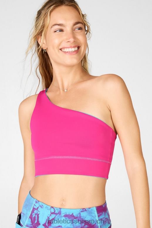 femmes soutien-gorge de sport réversible à une épaule harlow B0B6R1678 brume bleue/rose foncé Fabletics