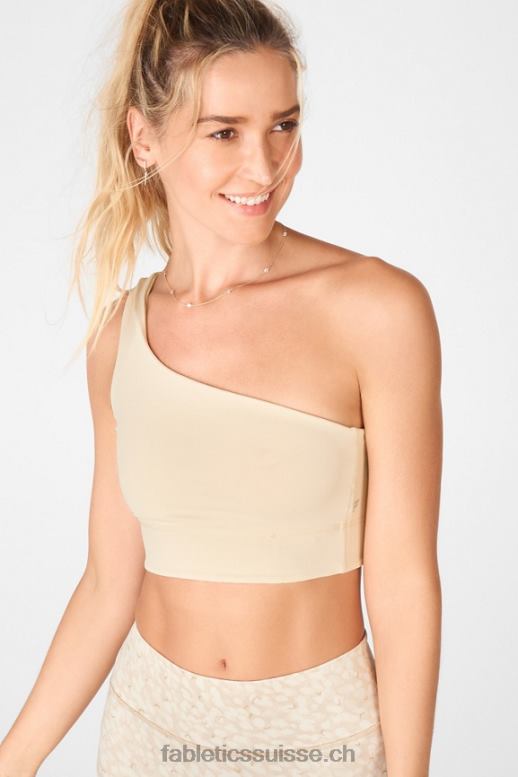 femmes soutien-gorge de sport réversible à une épaule harlow B0B6R1680 froid/chou à la crème Fabletics