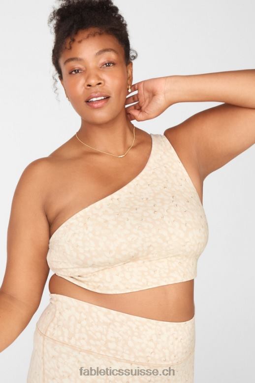 femmes soutien-gorge de sport réversible à une épaule harlow B0B6R1681 froid/chou à la crème Fabletics