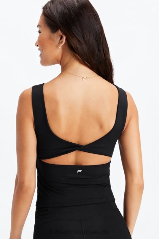 femmes soutien-gorge intégré Oasis Twist B0B6R1494 noir Fabletics