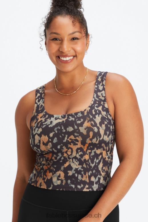 femmes soutien-gorge intégré Oasis Twist B0B6R1497 camouflage sauvage Fabletics