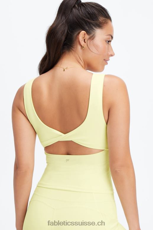femmes soutien-gorge intégré Oasis Twist B0B6R1498 poire claire Fabletics