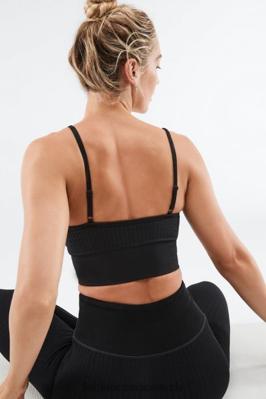 femmes soutien-gorge mi-long sans coutures shauna B0B6R1501 noir Fabletics