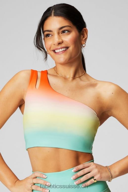 femmes soutien-gorge midi asymétrique à double bretelle B0B6R1485 ombre toute la journée Fabletics