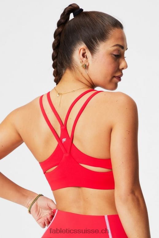 femmes soutien-gorge principal à faible impact B0B6R1450 cerise classique Fabletics