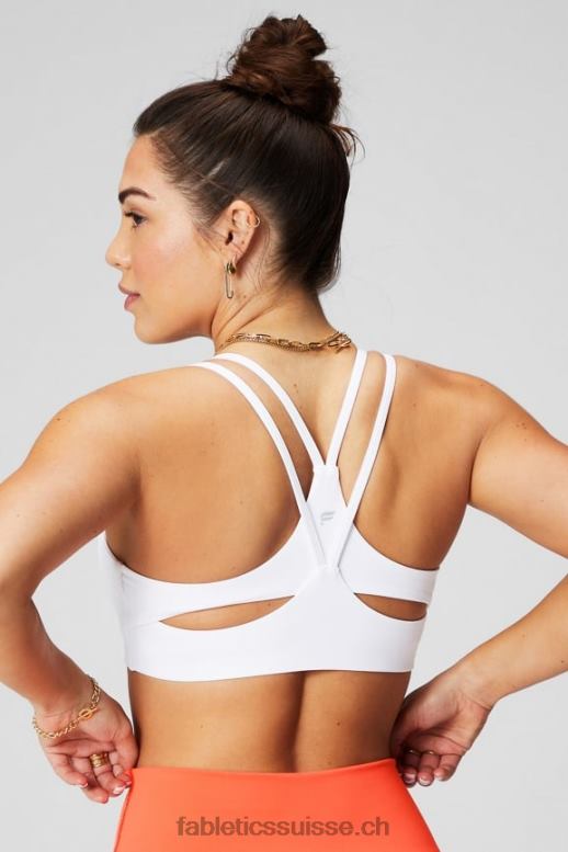 femmes soutien-gorge principal à faible impact B0B6R1451 blanc classique Fabletics