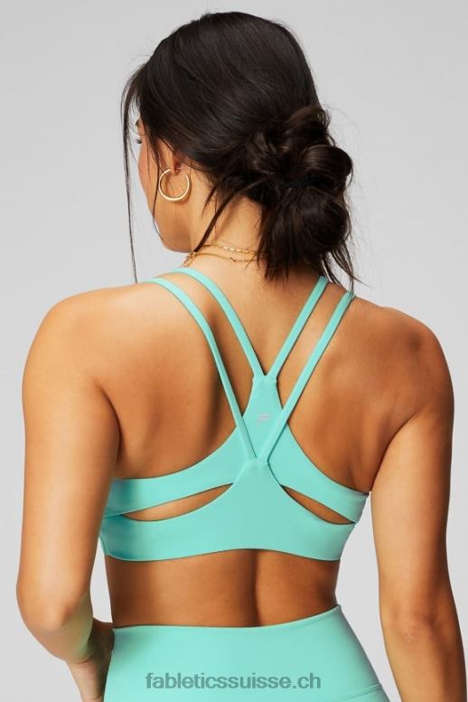 femmes soutien-gorge principal à faible impact B0B6R1453 néon au bord de la piscine Fabletics