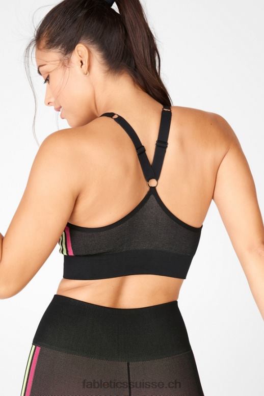 femmes soutien-gorge sans couture aisley B0B6R1671 rose rayé multi Fabletics