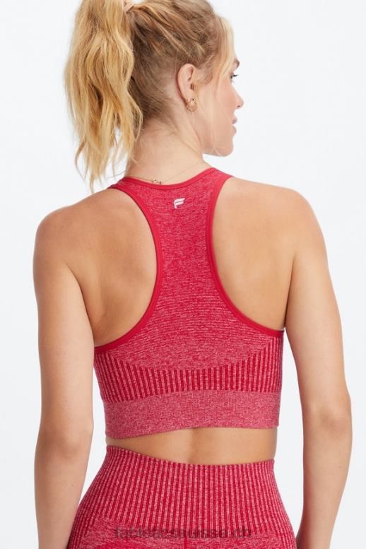 femmes soutien-gorge sans couture à faible impact ombré B0B6R1560 cerise douce foncée/coque molle Fabletics