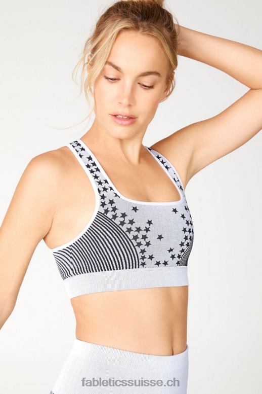 femmes soutien-gorge sans couture étoile B0B6R1682 gris glace/noir Fabletics