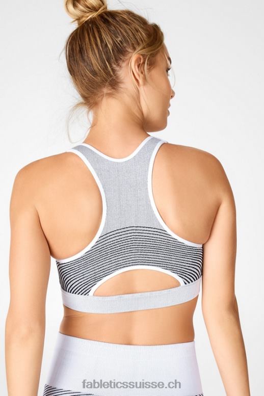 femmes soutien-gorge sans couture étoile B0B6R1682 gris glace/noir Fabletics