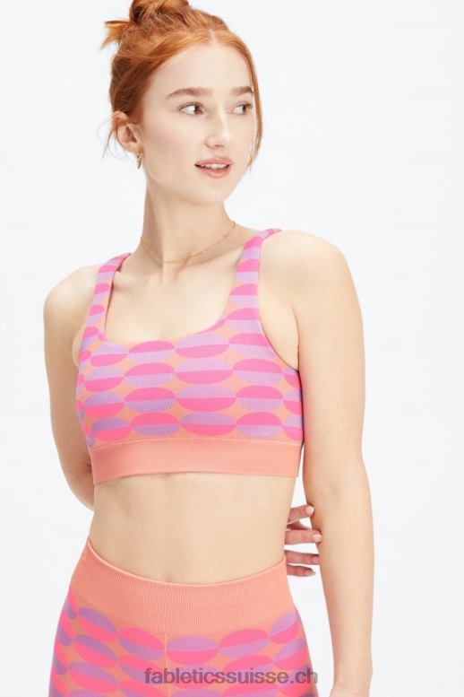 femmes soutien-gorge sans coutures dottie geo B0B6R1601 rose rave géo multi Fabletics