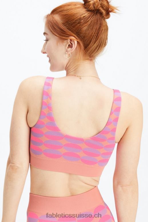 femmes soutien-gorge sans coutures dottie geo B0B6R1601 rose rave géo multi Fabletics