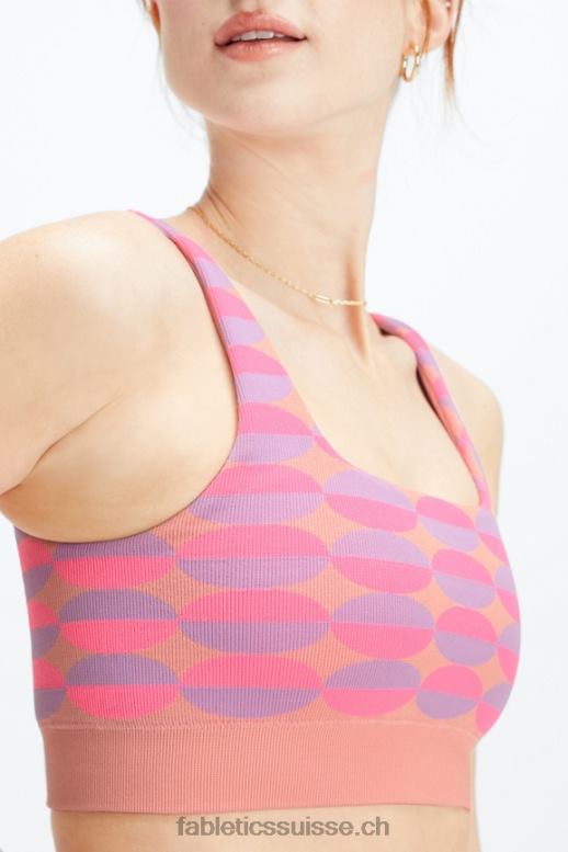 femmes soutien-gorge sans coutures dottie geo B0B6R1601 rose rave géo multi Fabletics