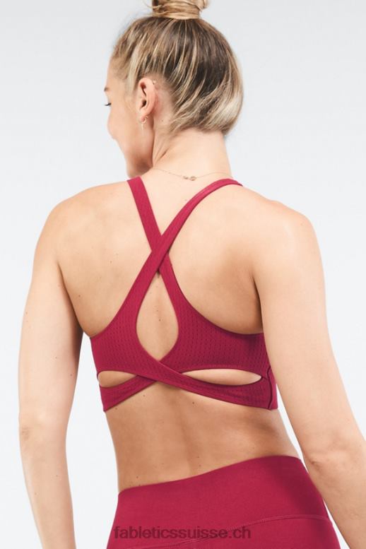 femmes soutien-gorge sculptknit sans rebond B0B6R1645 éclat de cerise Fabletics