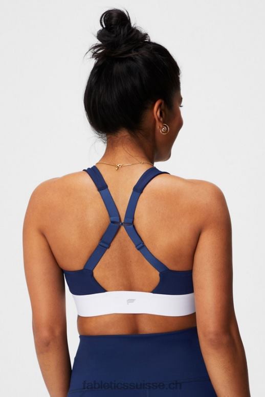 femmes toute la journée tous les jours soutien-gorge 100 B0B6R1462 marine collégiale/blanc classique Fabletics
