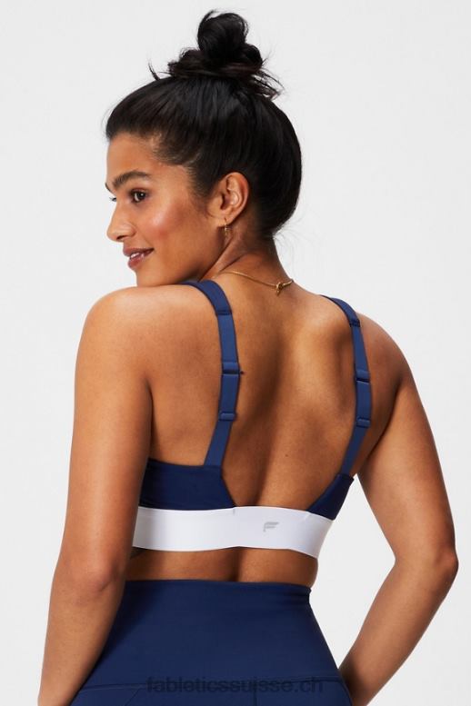 femmes toute la journée tous les jours soutien-gorge 100 B0B6R1462 marine collégiale/blanc classique Fabletics