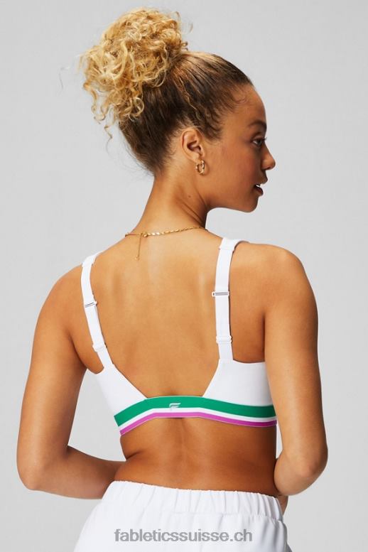 femmes toute la journée tous les jours soutien-gorge 100 B0B6R1463 blanc classique/rayures multiples/graphique Fabletics