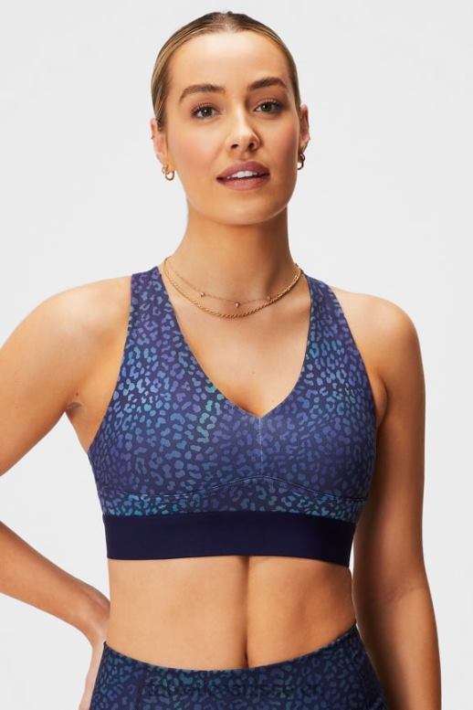 femmes toute la journée tous les jours soutien-gorge 100 B0B6R1466 heatmap léopard/bleu marine Fabletics
