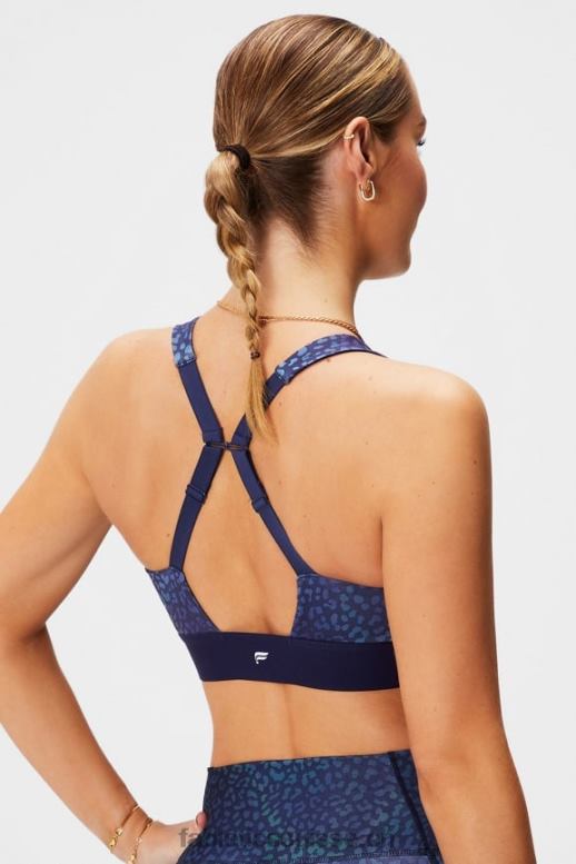 femmes toute la journée tous les jours soutien-gorge 100 B0B6R1466 heatmap léopard/bleu marine Fabletics