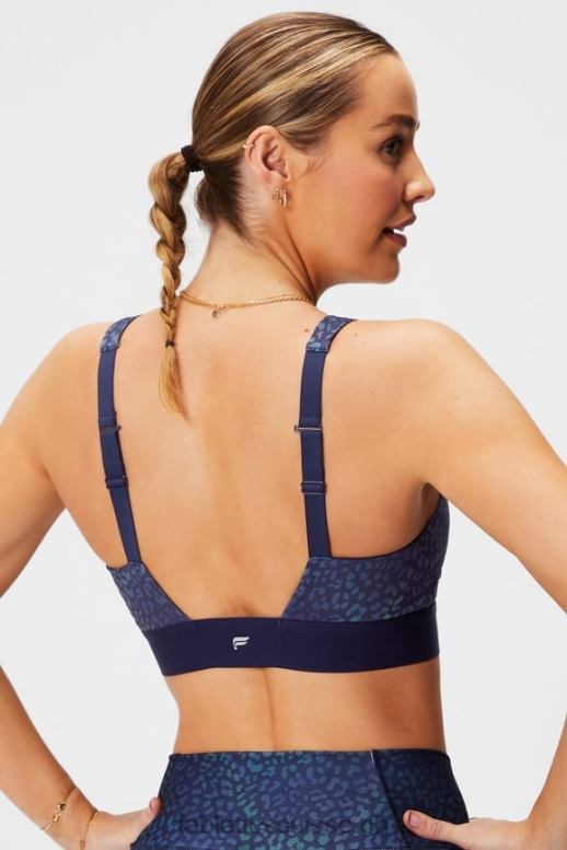 femmes toute la journée tous les jours soutien-gorge 100 B0B6R1466 heatmap léopard/bleu marine Fabletics