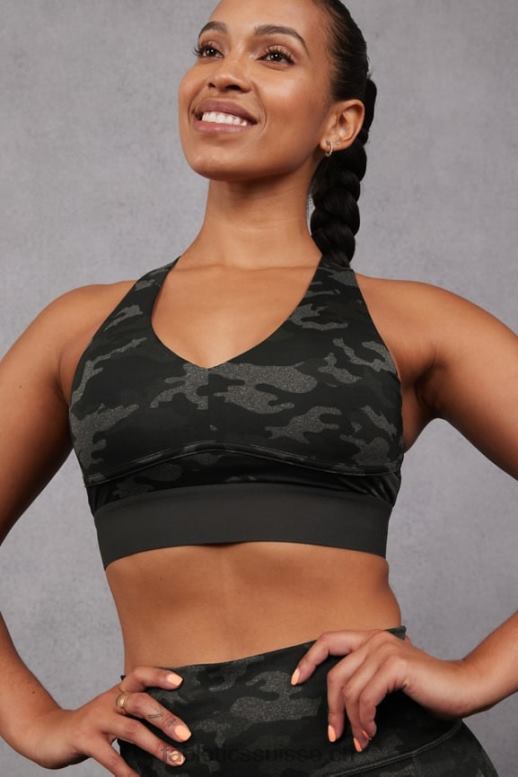 femmes toute la journée tous les jours soutien-gorge 102 B0B6R1473 camouflage anthracite/anthracite Fabletics