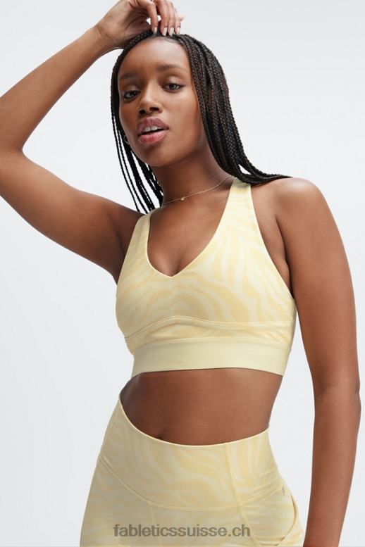 femmes toute la journée tous les jours soutien-gorge 103 B0B6R1480 coup de zèbre au babeurre / babeurre Fabletics