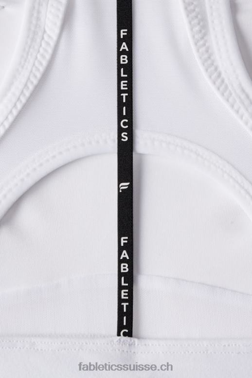 femmes belle soutien-gorge de sport à dos nageur à impact élevé B0B6R1393 blanc classique Fabletics