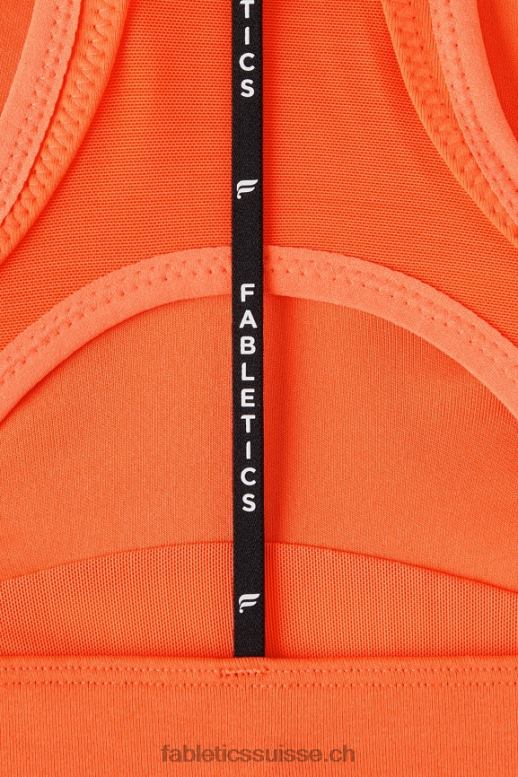 femmes belle soutien-gorge de sport à dos nageur à impact élevé B0B6R1394 orange passion Fabletics
