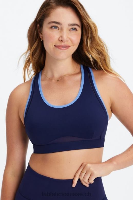 femmes belle soutien-gorge de sport à impact élevé B0B6R1400 marine profond/bleuet Fabletics